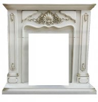 Портал Interflame Версаль бежевый с золотой патиной под классический очаг