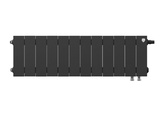 Биметаллический радиатор отопления Royal Thermo PianoForte 200 12 секций Noir Sable VDR