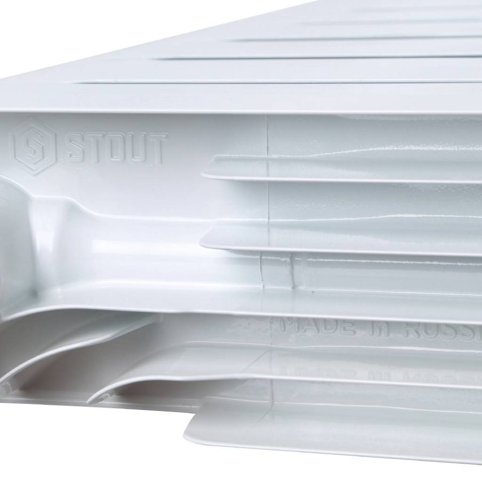 Радиатор биметаллический STOUT Space 500 x4 нижнее правое подключение