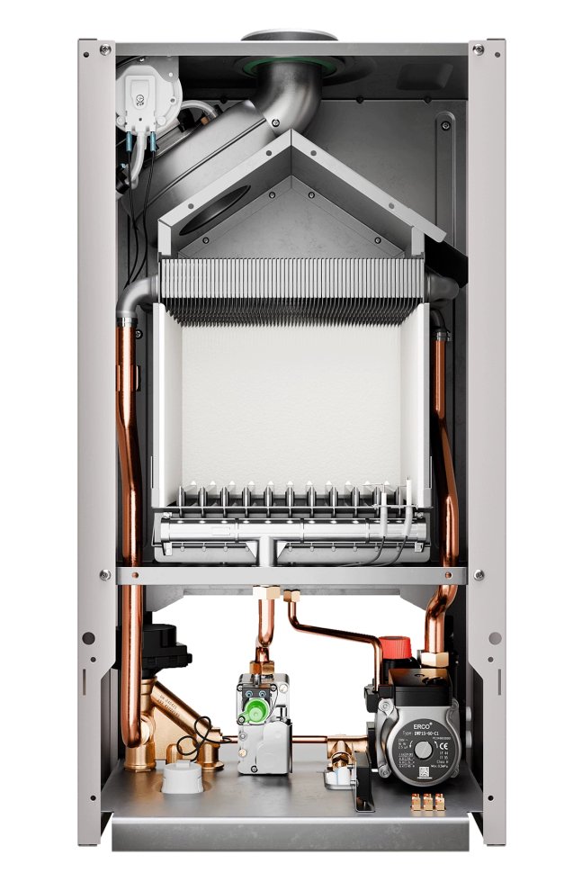 Настенный газовый котел E8 tempo GMB24V (белая стеклянная панель)