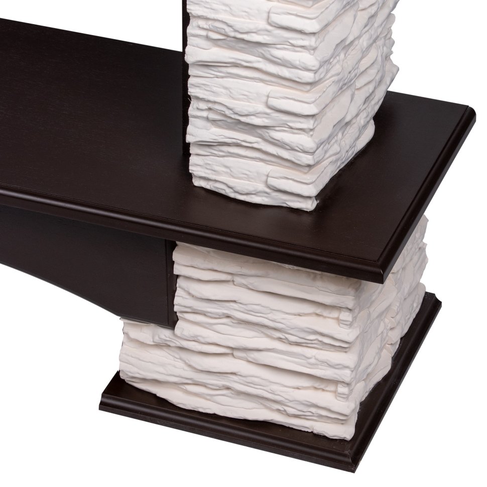 Портал Firelight Pietra Nuovo 25 сланец белый/шпон темный дуб