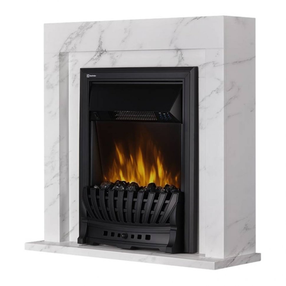 Каминокомплект Firelight Simple Classic с очагом Electrolux Classic EFP/P-1020LS белый мрамор
