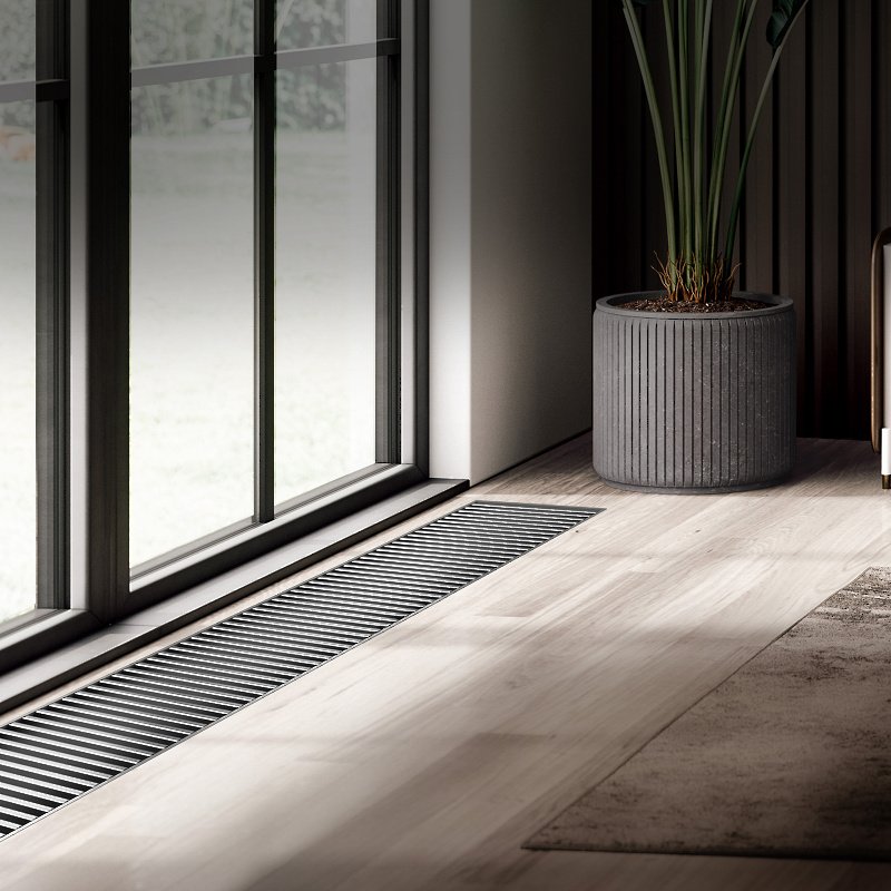 Внутрипольный конвектор Royal Thermo Atrium 190/300/1900-DG-U-NA