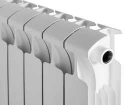 Биметаллический радиатор отопления Rifar Monolit 300 10 секций боковое подключение белый RAL 9016