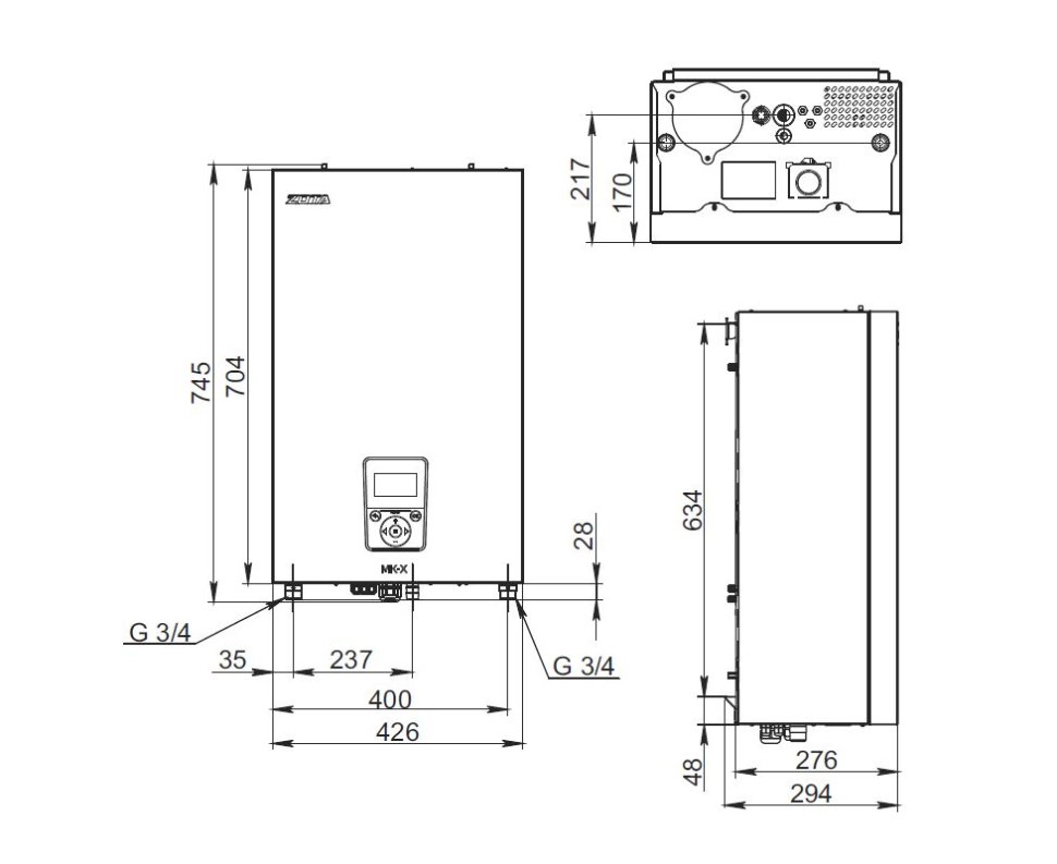 Настенный электрический котел Zota MK-X 24