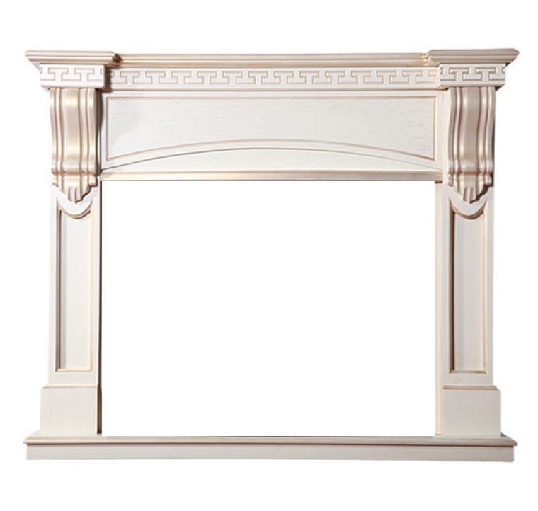 Портал Interflame Мюнхен бежевый с золотой патиной под очаги Panoramic 33