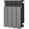 Биметаллический радиатор отопления Stout Titan Ventil 350 4 секции графит RAL 7024