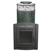 Печь банная PROMetall Атмосфера XL Верде Гватемала ламель+сетка с тоннелем