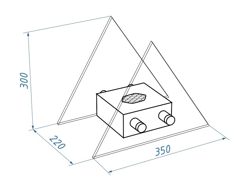 Настольный биокамин Lux Fire Вулкан M КН-0017М-06