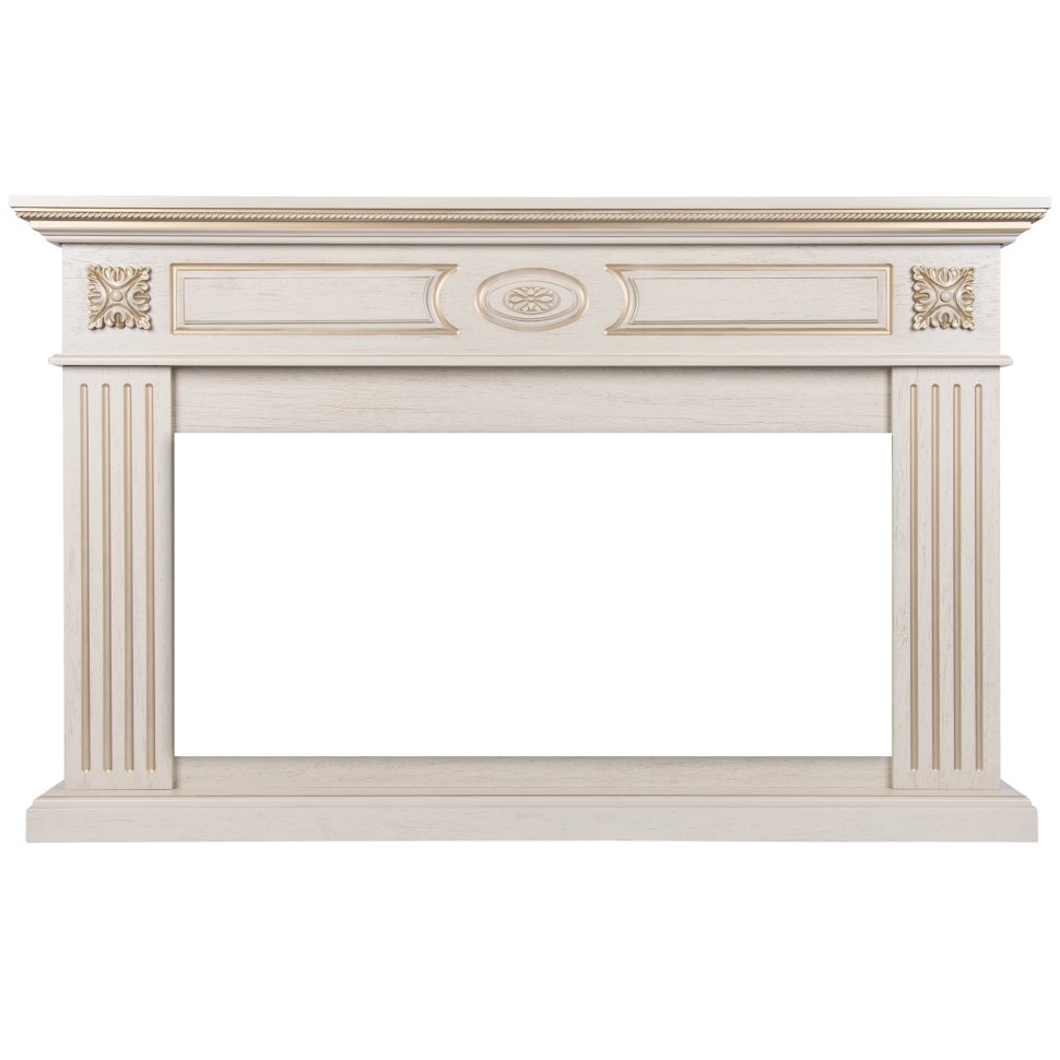 Портал Firelight Siena 42/40/36 слоновая кость с золотой патиной