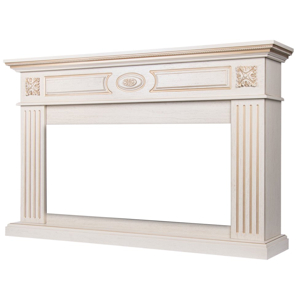 Портал Firelight Siena 42/40/36 слоновая кость с золотой патиной