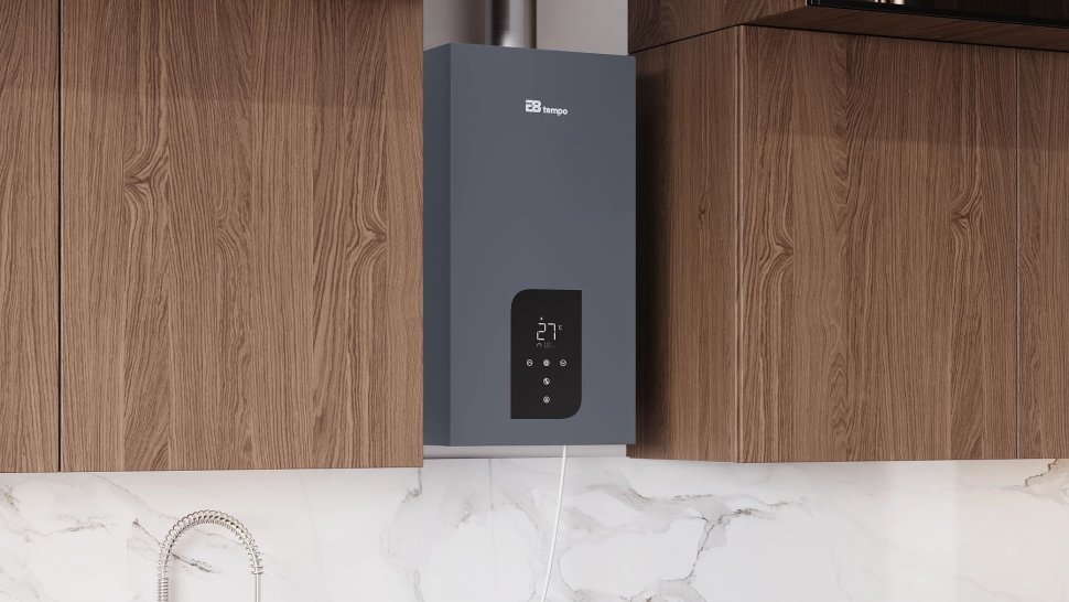 Настенный газовый котел E8 tempo GHB24W (серая металлическая панель)