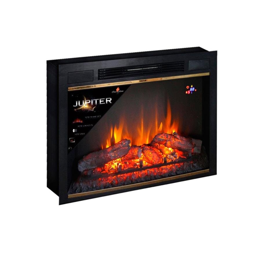 Каминокомплект Interflame Римини бежевый с очагом Jupiter FX M Brass