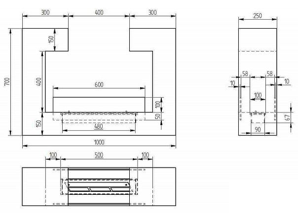 Биокамин напольный Zefire Archway