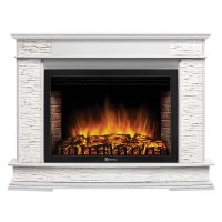 Каминокомплект Firelight Scala 30 с очагом Electrolux EFP/P-3020LS сланец скалистый белый/шпон белый дуб