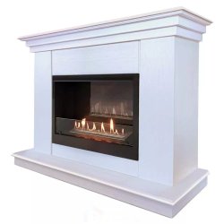 Каминокомплект Хорошие Камины Марс с очагом Firelight BFP/P-2520 белое дерево