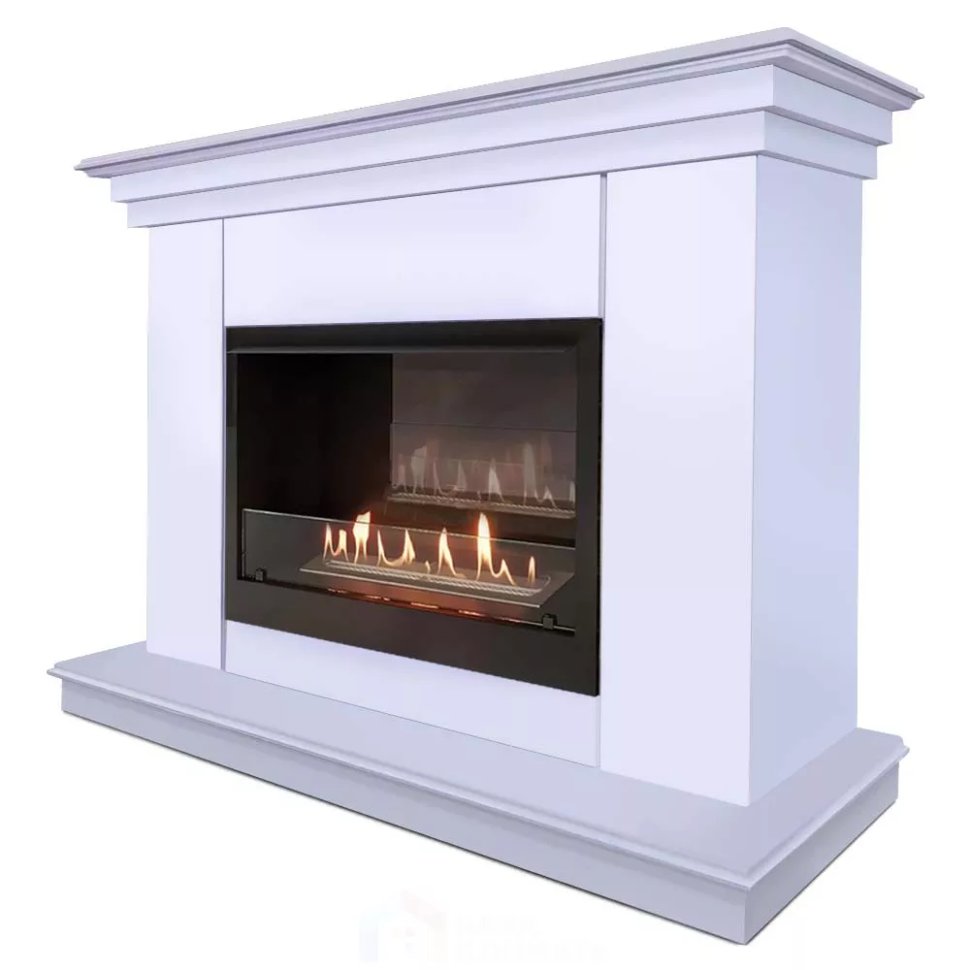 Каминокомплект Хорошие Камины Марс с очагом Firelight BFP/P-2520 белый