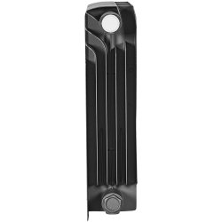 Биметаллический радиатор отопления Stout Titan Ventil 350 14 секций нижнее правое подключение графит RAL 7024