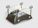 Настольный биокамин Lux Fire Пушкинский мост S