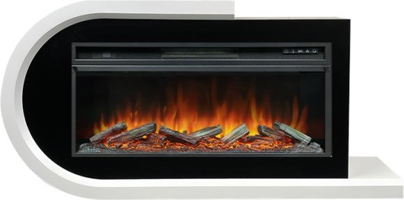 Каминокомплект Royal Flame Basel L с очагом Vision 42 LOG LED белый с черным