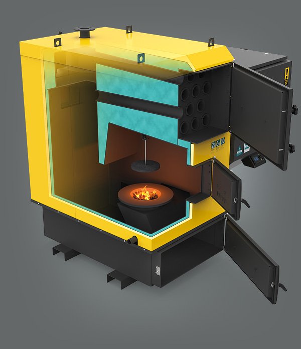 Напольный твердотопливный котел Pereko KSR Pro 300