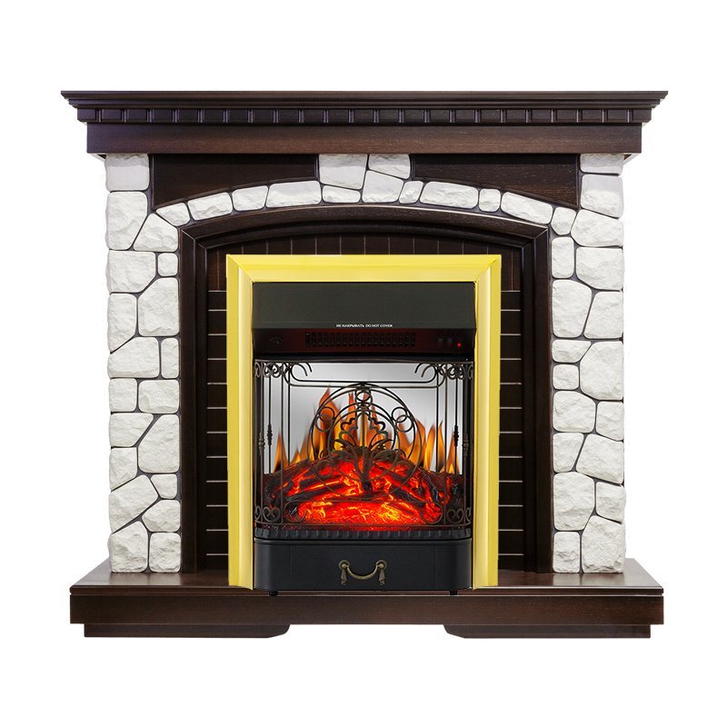 Каминокомплект Royal Flame Glasgow с очагом Majestic FX M Brass