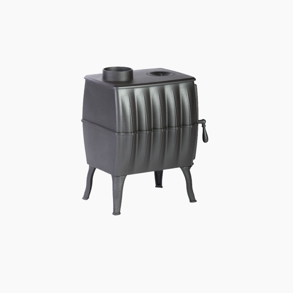 Печь-камин отопительно-варочная PROMetall Бахтинка серый