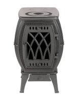 Печь-камин отопительно-варочная PROMetall Бахта серая