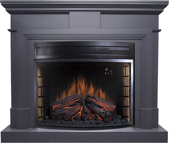 Каминокомплект Royal Flame Coventry серый графит с очагом Dioramic 28 LED FX