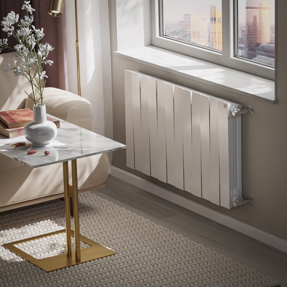Биметаллический радиатор отопления Royal Thermo PianoForte 500 белый 12 секций