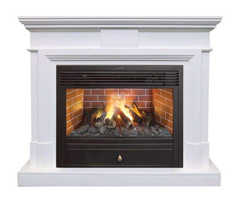 Каминокомплект RealFlame Marco 26 WT с очагом 3D Novara