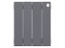 Биметаллический радиатор отопления Royal Thermo PianoForte 300 4 секции Silver Satin