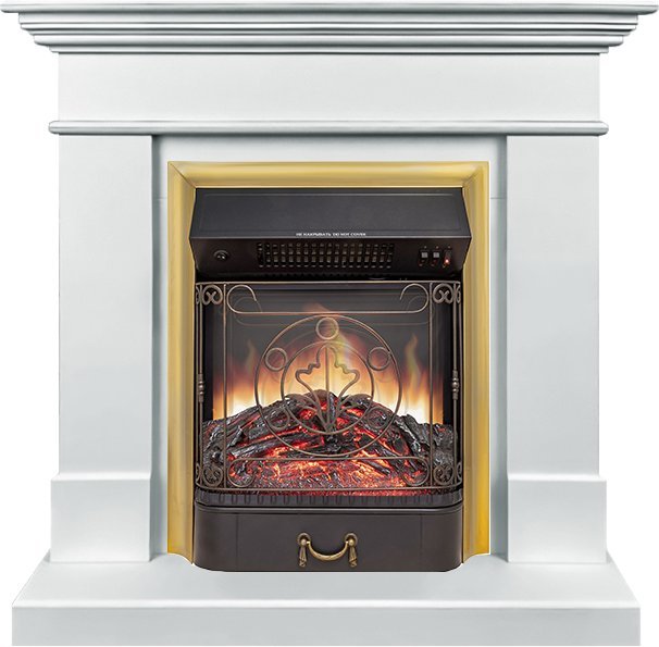 Каминокомплект Royal Flame California STD SFT с очагом Majestic FX M Brass белый (разборный)
