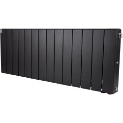 Биметаллический радиатор отопления Rifar Supremo Ventil SVR 350 14 секций нижнее правое подключение антрацит