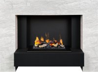 Каминокомплект Dimplex Tokyo с очагом Cassette 400 LNH-INT (с дровами) скол камня лайт