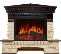 Каминокомплект Royal Flame Pierre Luxe сланец угловой c очагом Jupiter FX New