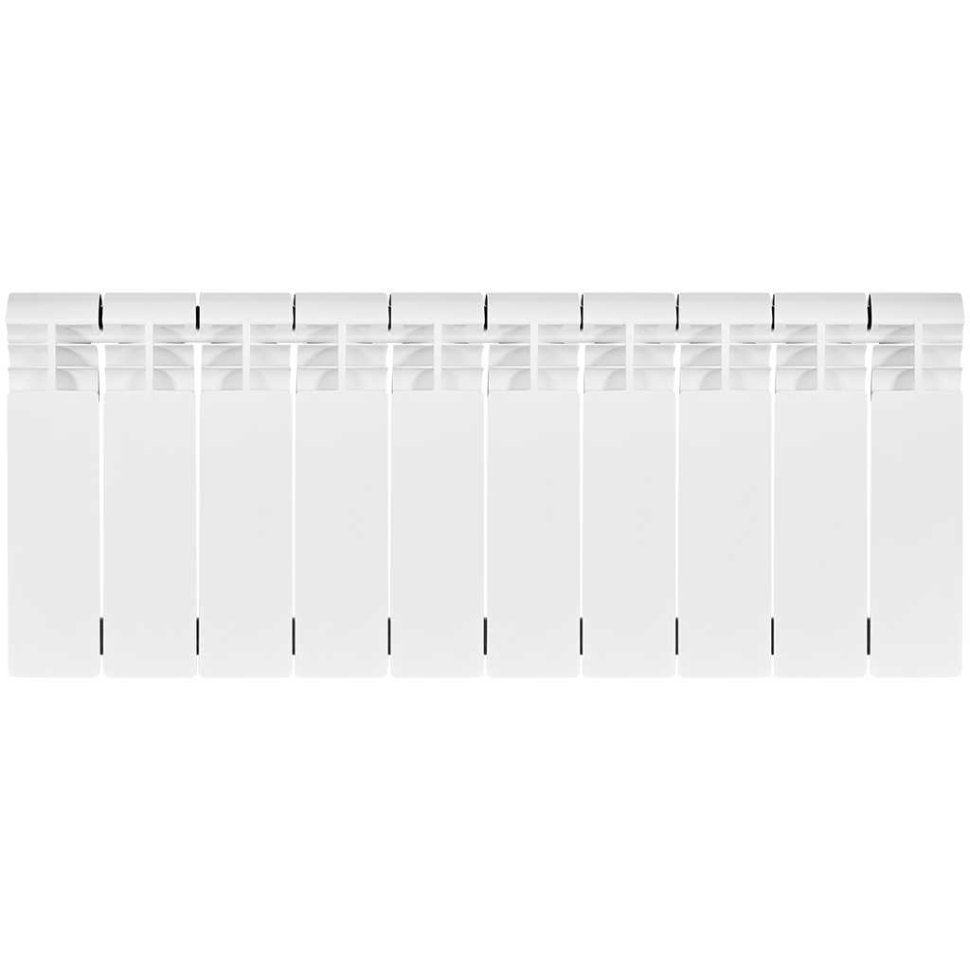 Биметаллический радиатор отопления Stout Vega 200 10 секций боковое подключение белый RAL 9016