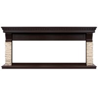 Портал Firelight Michigan 60 камень молочный/шпон темный дуб