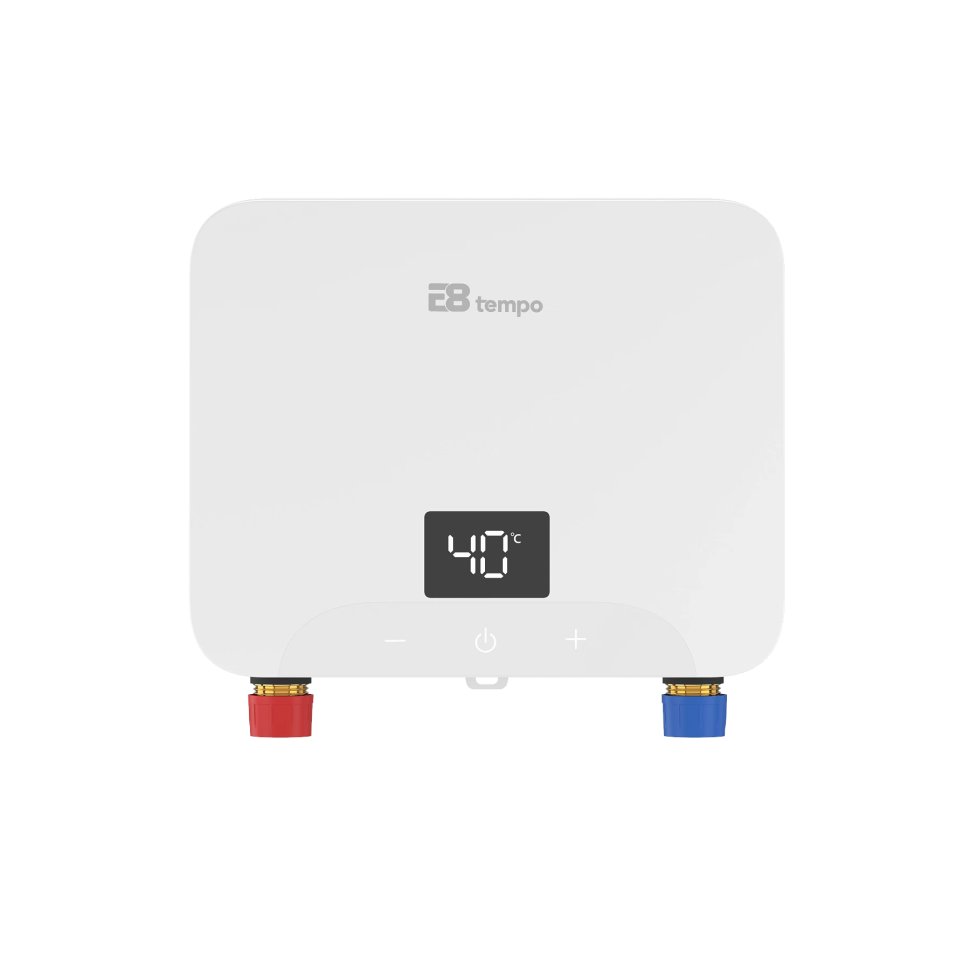 Проточный электрический водонагреватель E8 tempo KLE60 белый пластик