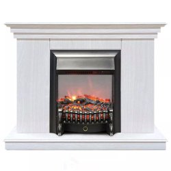 Каминокомплект Хорошие Камины Марс с очагом RealFlame Fobos Lux BL S белое дерево