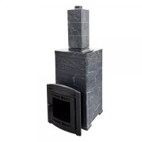 Печь банная PROMetall Атмосфера XL в облицовке Империя Талькохлорит комплект