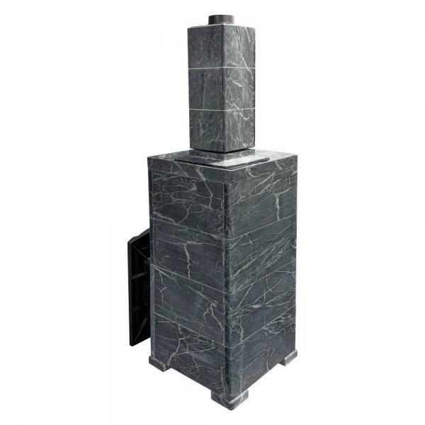 Печь банная PROMetall Атмосфера XL в облицовке Империя Талькохлорит комплект