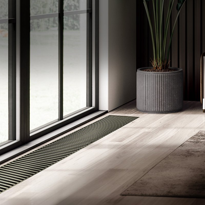 Внутрипольный конвектор Royal Thermo Atrium 75/400/1700-DG-U-AU