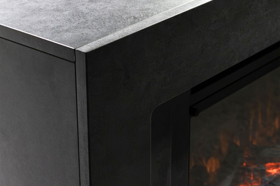 Портал Royal Flame Line SFT под очаг Design L1000RF 3D PS/LOG серый графит с черным