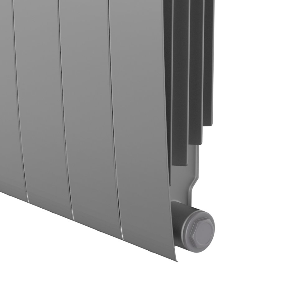 Биметаллический радиатор отопления Royal Thermo BiLiner 350 Silver Satin VR80 6 секций