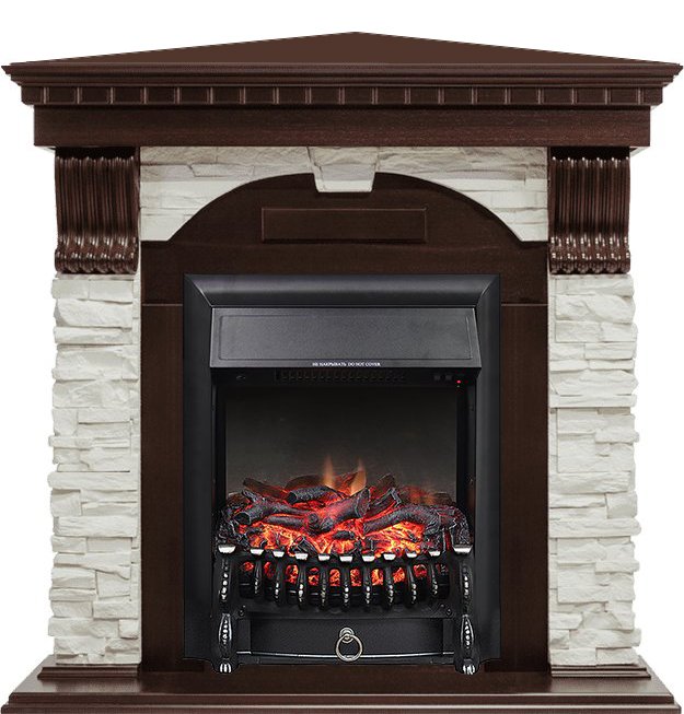 Каминокомплект Royal Flame Dublin угловой с очагом Fobos FX Black