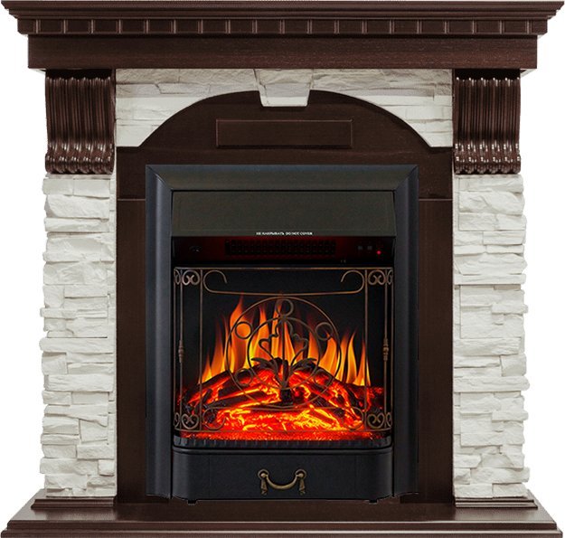 Каминокомплект Royal Flame Dublin угловой с очагом Majestic FX Black