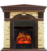 Каминокомплект Royal Flame Dublin угловой с очагом Majestic FX Black