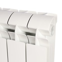 Радиатор алюминиевый Global VOX-R 200 6 секций боковое подключение белый RAL 9010