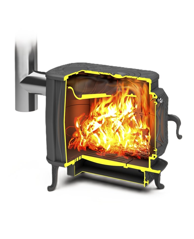 Печь-камин отопительно-варочная PROMetall VERONA-200